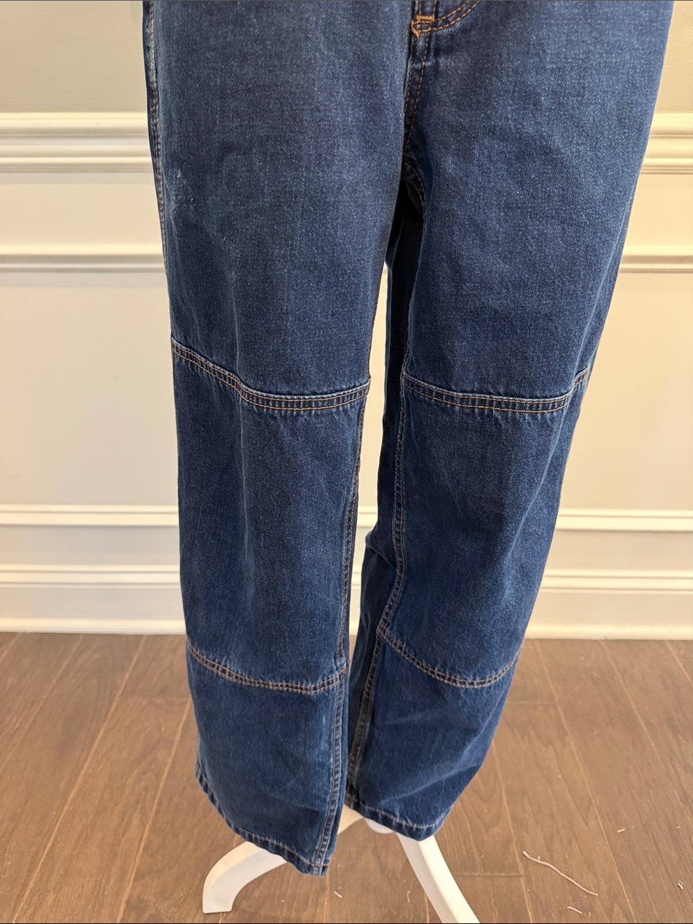 VTG Empyre Baggy Double Knee Skate Jeans Indigo Blue Wash Men’s Size 28 - Picture 4 of 12